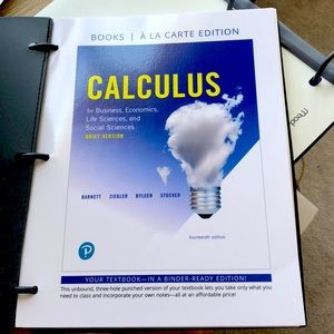 Pearson Calculus Book - Blue and White Cover